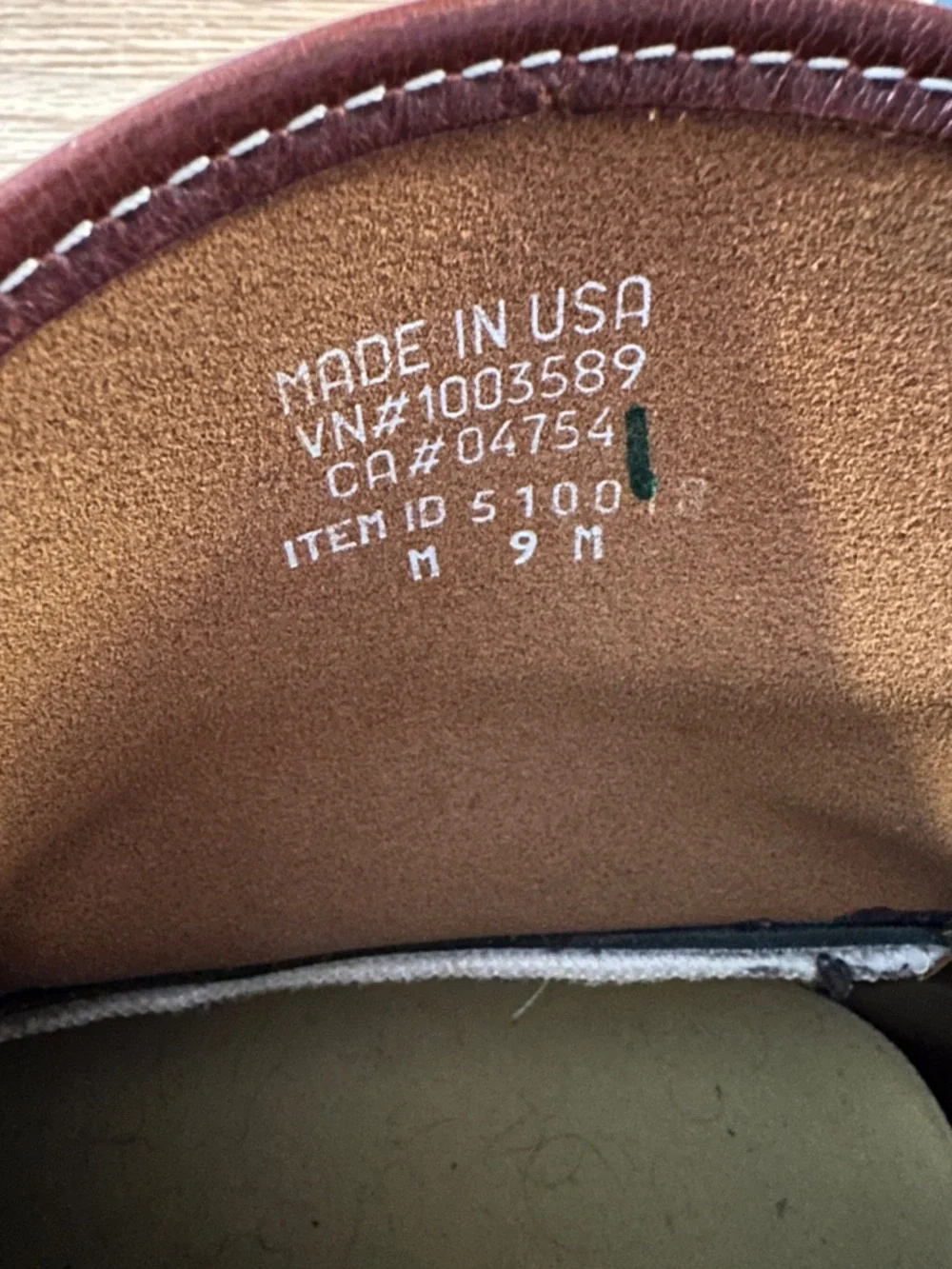 L.L. Bean Brown Leather Boots, Size 9 Men’s